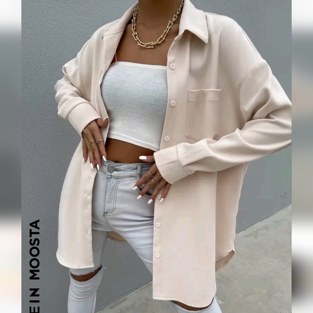 Cream Button Down​ - Picture 4 of 10